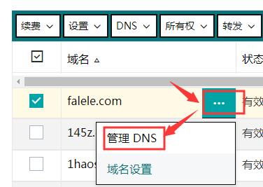 修改godaddy的DNS为第三方DNS教程01